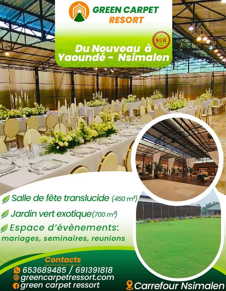 NOUVEAU - NEW salle et jardin de fête